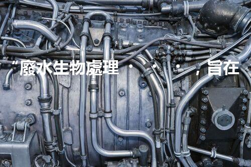“廢水生物處理，旨在凈化水源，守護(hù)碧水藍(lán)天”